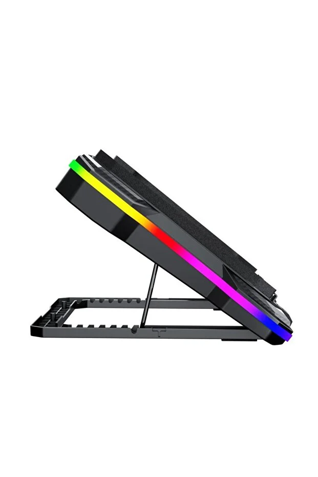 Gt100 Gaming Laptop Sogutucu 2200rpm , Rgb Işıklı , Led Display Notebook Soğutucu Stand